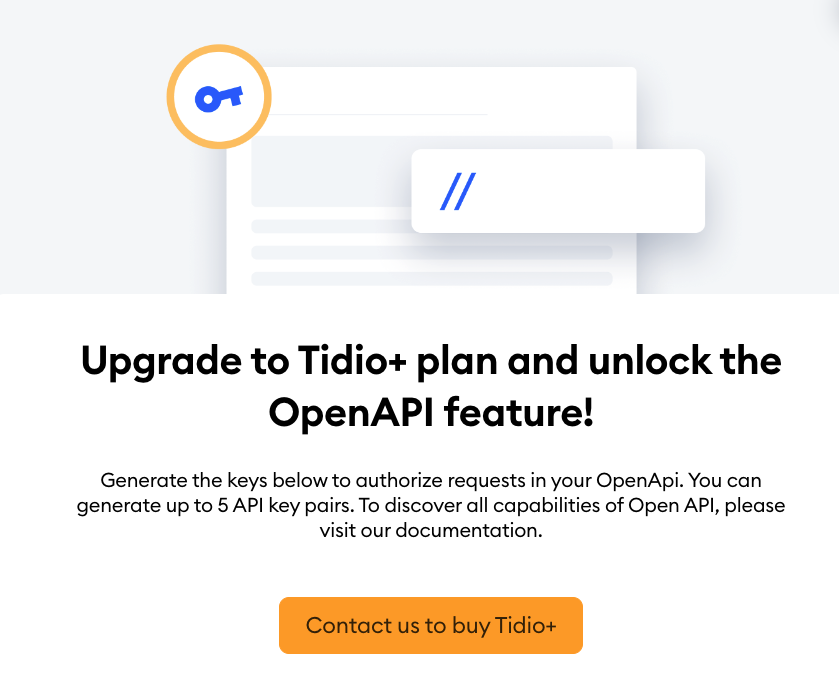 Developer resources in Tidio – Tidio